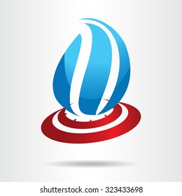 Gas industry symbol. Fire flame vector
