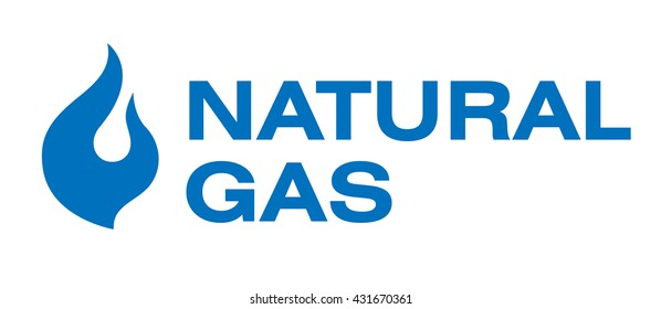 Gas industry symbols. Natural gas logotype
