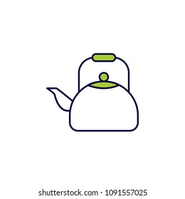 gas kettle icon. Element of simple colored web icon for mobile concept and web apps. Isolated gas kettle icon can be used for web and mobile. Premium icon on white background