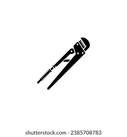 Gas key vector icon on white background.