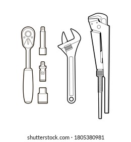 gas keys. hand tools for repair