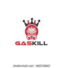 Gas kill logo design vector icon tamplete