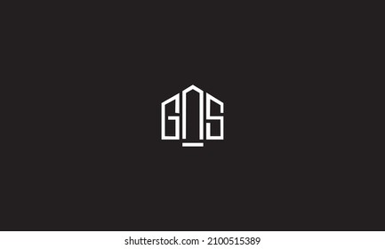 GAS letter logo design. GAS HOUSE Vector logo design template.