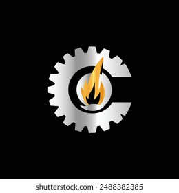 Gas letter logo is energy, liquid, lubricant, diesel, petrol, gasoline,
 fuel, flame, business and company logo.