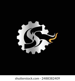 Gas letter logo is energy, liquid, lubricant, diesel, petrol, gasoline,
 fuel, flame, business and company logo.