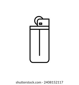 gas lighter colored illustration vector graphic design