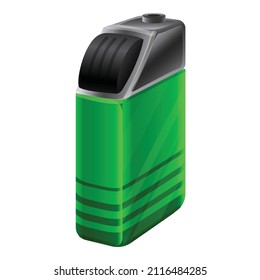 Gas lighter icon cartoon vector. Cigarette fire. Zippo flame