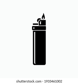 Gas Lighter Icon. Ignition, Burner Symbol - Vector Logo Template.