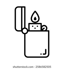 Gas Lighter icon in line style