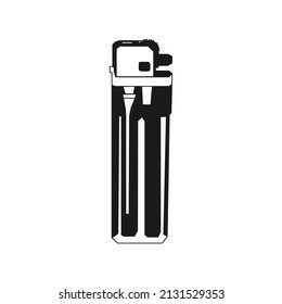 Gas lighter icon vector with familiar shape in the world. The best illustration logo template in trendy style. Suitable for many purpose.