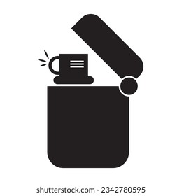 gas lighter icon vector illustration logo design