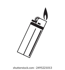 gas lighter icon vector illustration design template