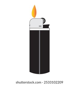 Plantilla de diseño de Ilustración vectorial de icono de encendedor de gas
