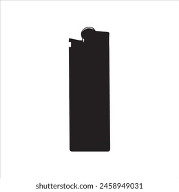 Gas lighter silhouette isolated on white background. Lighter icon vector illustration design.