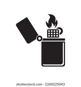 Gas lighter symbol,icon vector illustration design template.
