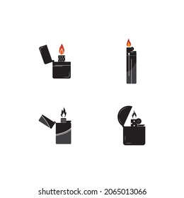Gas Lighter vector icon illustration design,symbol and background.
