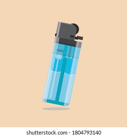 Gas Lighter Vector Illustration Combination Color Stock Vector (Royalty ...