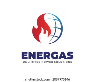 Gas Logo design. Oil and Energy Logo Design Vector