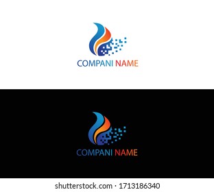 gas logo design  vector format