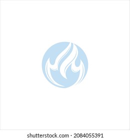 Gas logo vector fire template