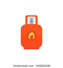 gas, LPG tank vector icon