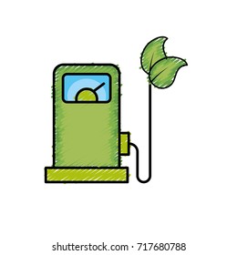 gas machine and cable with leaves to environment care