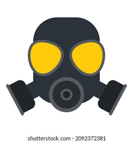 gas mask flat clipart vector illustration