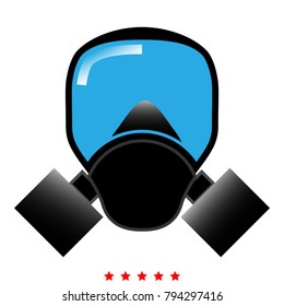 Gas mask icon .