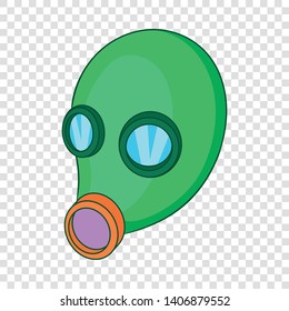 Gas mask icon. Cartoon illustration of gas mask vector icon for web design