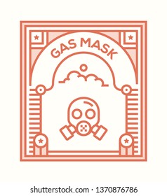 GAS MASK ICON CONCEPT