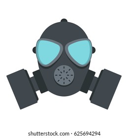 Gas mask icon flat isolated on white background vector illustration