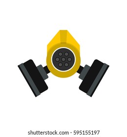 Gas mask icon in flat style isolated on white background vector illustration