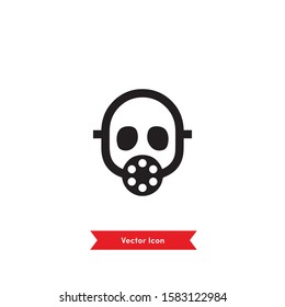 Gas mask icon illustration- vector
