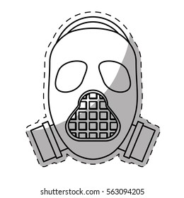 gas mask  icon image vector illustration design
