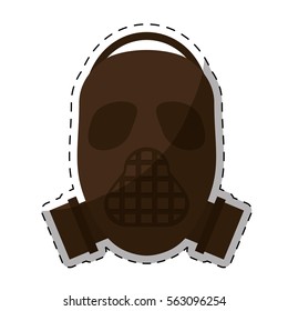 gas mask  icon image vector illustration design