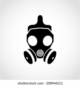 Gas mask Icon Isolated on White Background