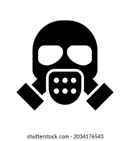 gas mask icon or logo isolated sign symbol vector illustration - high quality black style vector icons
