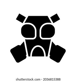 gas mask icon or logo isolated sign symbol vector illustration - high quality black style vector icons
