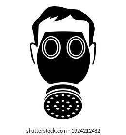 Gas Mask icon. Respirator sign for safety. Design vectory symbol illustration.