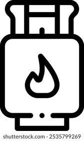 gas mask icon. Thin Linear Style Design Isolated On White Background