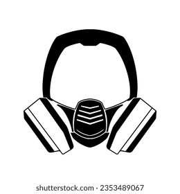 Gas Mask Icon, True Black Icon