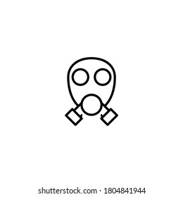 ilustración vectorial de icono de máscara de gas