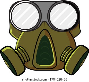 Gas mask Icon vector illustrations anti toxic