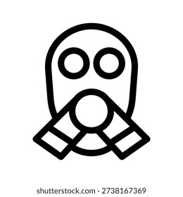 Gas Mask Icon Vector Symbol Design Illustration