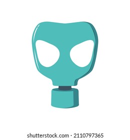 Gas mask illustration. Object icon concept isolated vector. Safety concept.