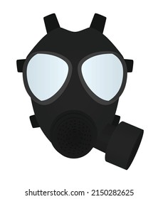 Gas Mask Military Vector Illustration Stock Vector (Royalty Free ...