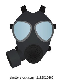 Gas mask military. vector illustration