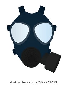Gas mask military. vector illustration