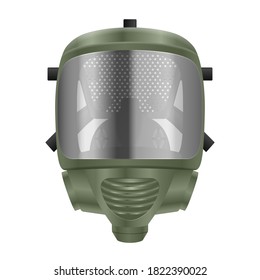 Gas mask on a white background. Vector illustration.