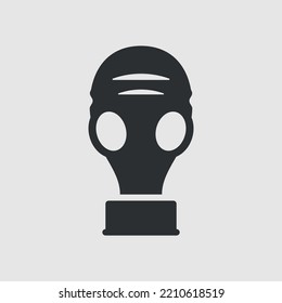 Gas mask. Simple vector icon